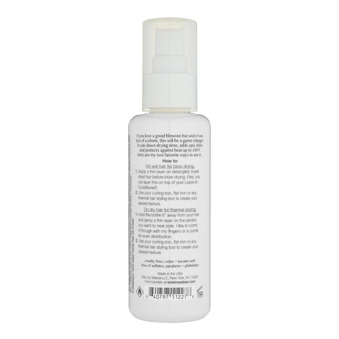 Kristin Ess Style Assist Blow Dry Mist, Heat Protectant Spray for Hair, Anti-Humidity Frizz Control, Sulfate Free