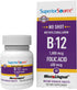 Superior Source No Shot Vitamin B12 Methylcobalamin, 1000 mcg, 60 Count, Quick Dissolve MicroLingual Tablets
