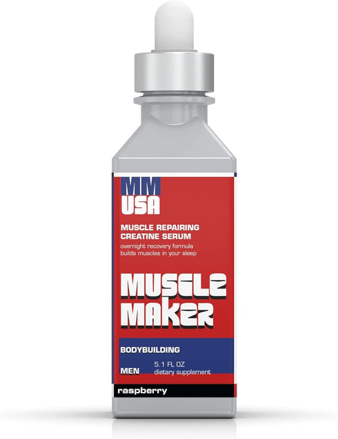 Muscle Maker Post Workout Serum - Enhanced Men's Health with Antioxidant Boost, Vitamin C & Zinc, Creatine for Fitness,