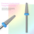 Tungsten Carbide Nail Drill Bits, 3/32'' Efile Electric Cuticle Bits, Two Way Manicure Polishing Art Remove Acrylic