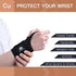 INDEEMAX 2 Pack Copper Wrist Brace Support for Carpal Tunnel, Pain Relief, Adjustable Compression Wraps, Black