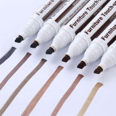CALIDAKA Wood Repair Markers, Touch Up Pen for Stains, Scratches, Furniture Repair, Black