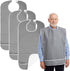 hidyuuoo 3 Pack Premium Bib for Adults Reusable Clothing Protector for Women and