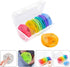 TOPPERFUN 21-Compartment Weekly Portable Pill Organizer Rainbow Plastic Medicine Storage Box for Travel Daily