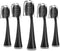 Replacement Toothbrush Heads for Burst Sonic Toothbrush, Soft Charcoal Bristles for Deep Clean, Black, Pack of 5