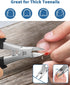 Toenail Clippers, Professional Podiatrist Grooming Tool for Thick or Ingrown Nails, Stainless Steel Sharp Curved Blade