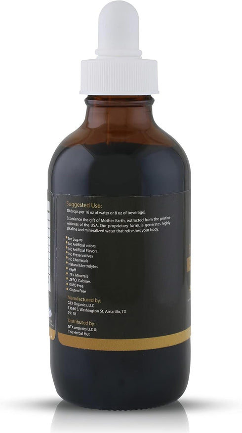 Trace Mineral Drops (400 Servings)(Flavorless) – 74 Minerals from Humic & Fulvic Acid, Plant-Based Supplement