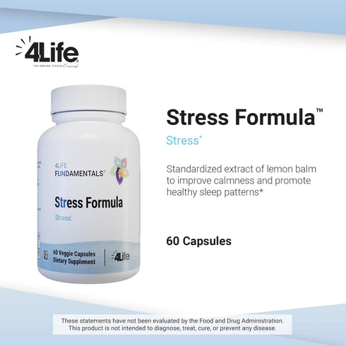 4Life Stress Formula Dietary Supplement, 60 Capsules, Supports Nervous System and Sleep