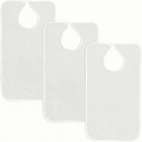 Marquis Mills Adult Bibs Washable - Reusable Clothing Protector Terrycloth