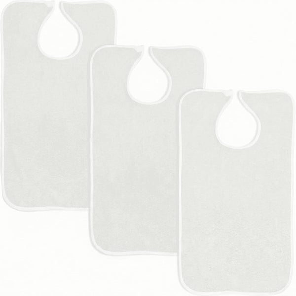 Marquis Mills Adult Bibs Washable - Reusable Clothing Protector Terrycloth
