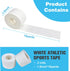 Residue(1.5in*10yd*2rolls*White) Athletic Tape Athletic & Medical Trainers & First Aid Tape for Injuries Wrist Ankle