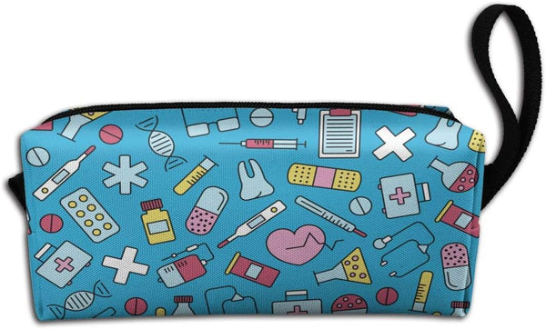 YISHOW Nurse Equipment Makeup Bag, Adorable Travel Cosmetic Toiletry Organizer Case for Women