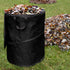 Collapsible Trash Can, 46-Gallon Outdoor Garbage Bin with 3 Stakes for RV, Camping, Storage, Recycling