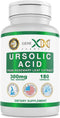 GENEX Ursolic Acid 300mg - 180 Capsules, Sourced from Rosemary Extract, Non-GMO, Gluten Free, Vegetarian