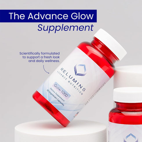 Relumins Advance Nutrition Gluta 1000 - Reduced L-Glutathione, Alpha Lipoic Acid & Rose HIPS - Antioxidant Support for