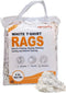 Recycled White T-Shirt Rags, 2 lbs. Bag - Shop Reusable, Washable, Absorbent Rags for General Cleaning