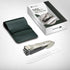Nail Clippers with Catcher, No Splash Fingernail Toenail Clippers, Sharp Curved Blade & Glass Nail File for Men Women