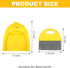 LUOKER Set,1pc Set,SUP Set,Small Small Broom and Dustpan Dust Pan and Brush Cute Little Yellow Duck Hand Mini Broom