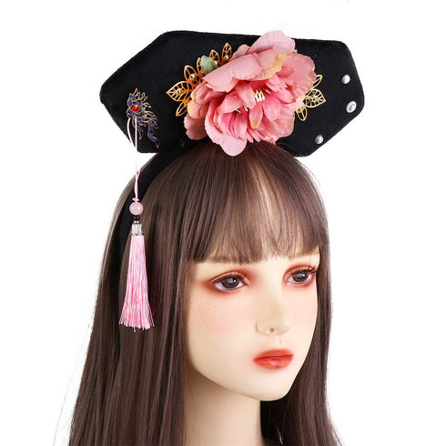 Women Headband Chinese Qing Dynasty Hair Hoop, Traditional Hanfu Hairband, Classical Royal Court Headwear