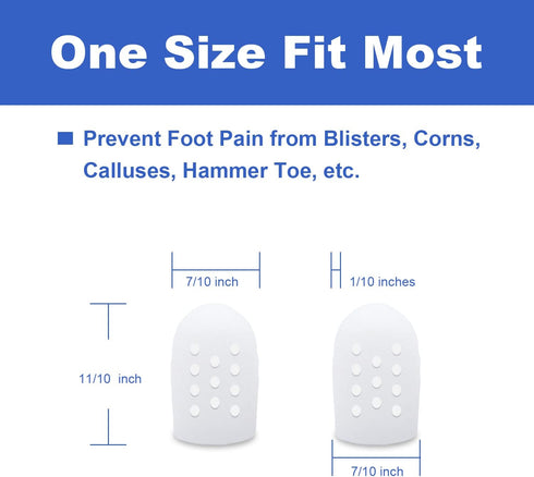 Toe Protectors for Men and Women - 14 Packs Silicone Small Toe Covers for Kids, Gel Pinky Toe Caps for Foot Pain Relief