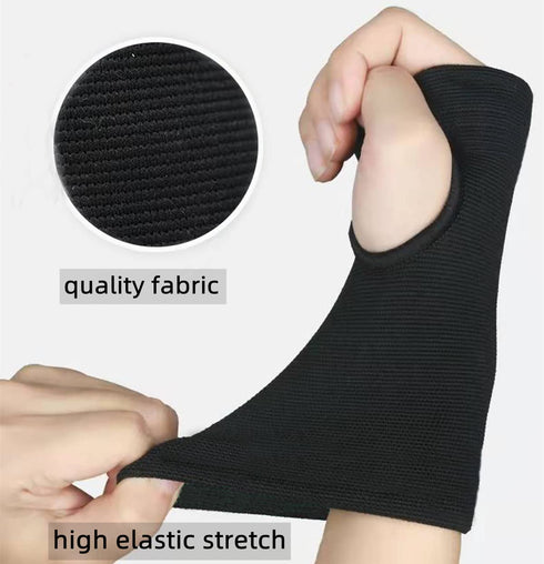 Palm Brace Wrist Support Sleeves (1 Pair), Everyday Use Wrist Brace, Compression Carpal Tunnel for Wrist Pain Relief,