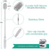 Silicone Bottle Brush, Long Handle Flexible Cleaner for Narrow Neck Containers, Water Cups, Baby Bottles, and Glassware