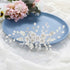 Unicra Silver Flower Bride Wedding Hair Comb - Pearl & Crystal Bridal Headpiece Jewelry for Women and Girls