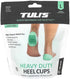 Tuli's Heavy Duty Heel Cups, Cushion Insert for Shock Absorption, Plantar Fasciitis, Sever’s Disease and Heel Pain, Made in the USA, Regular, 1 Pair