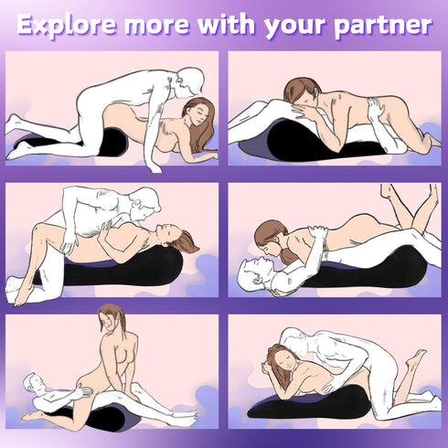 Traumhk Sex Sofa Sex Furniture Cushion Inflatable Sex Pillow Bondage Sex Toys for Deeper Position Support for Adult