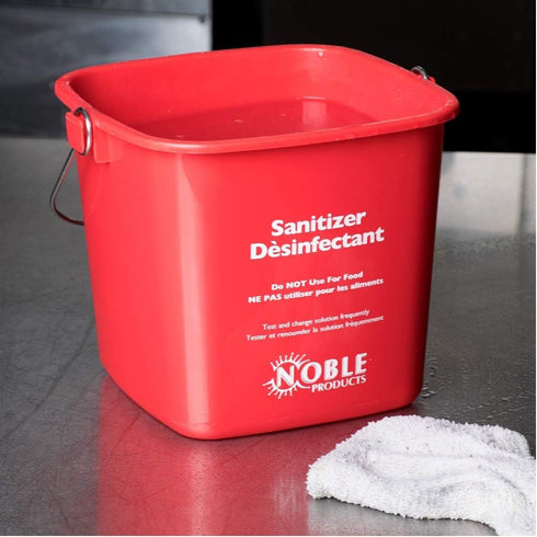 KP97RDNBL/KP97GNNBL Square Pail for Cleaning, 3quart, Small, Red and Green, Set of 2