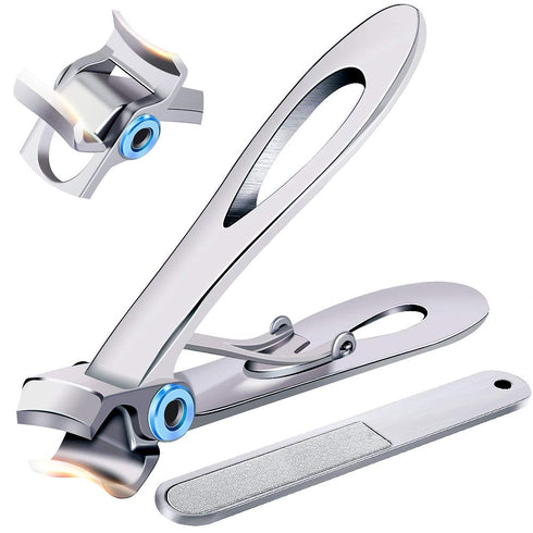 Nail Clippers for Thick Nails, Pretty Diva Oversized Stainless Steel Heavy Duty Toenail Clippers for Seniors
