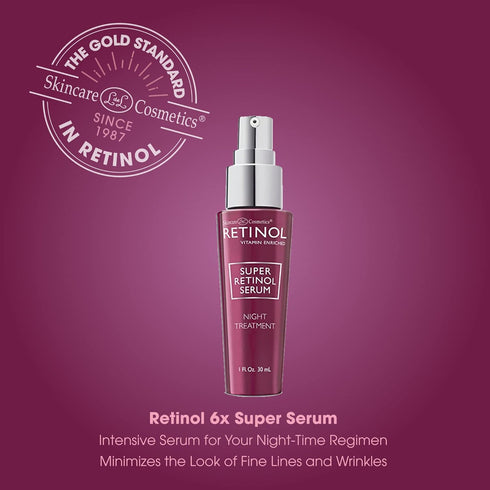 Retinol 6X Super Retinol Serum - Unique Intensive Formula for Fine Lines, Wrinkles, Dark Spots, Pores & Blemishes