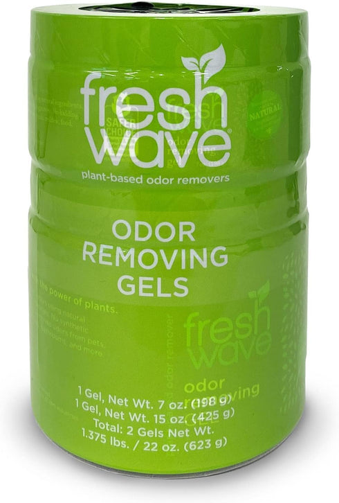 Fresh Wave Odor Removing Gel, 15 oz. & 7 oz., Natural Plant-Based Odor Eliminator for Home