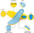 Shoe Insoles for Kids and Women, Comfortable Memory Foam Inserts for Sports, Pain Relief, Arch Support, Blue