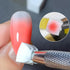 100 Pcs White Soft Nail Sponges, Ombre Nail Sponge Metal Grabber, Nail Brush Accessories for Manicure Art Tools