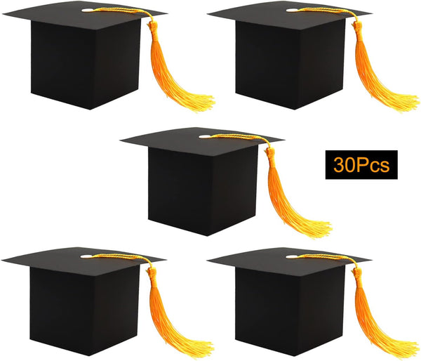 SDKI 30Pcs Graduation Cap Candy Box, Graduation Party Supplies 2025 Decorations for Party Favor