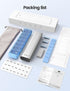 Vaydeer Metal Travel Pill Organizer, 7 Day Weekly Pill Box, Large Capacity Daily Cute Pill Case for Supplements, Pills,