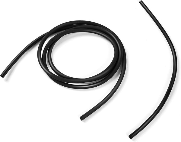 DLM Silicone Hose for Sanitizer Machine, 2 PCS High Grade Vacuum Replacement Silicone Tubing (5 Feet + 1 Foot, Black)