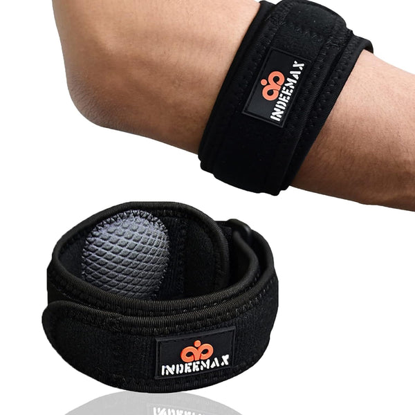 INDEEMAX Tennis Elbow Brace, Adjustable Forearm Band for Men & Women, Pain Relief for Golfers and Tennis Elbow