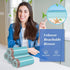 JOYEUX 4 Gallon Small Trash Bags - No-Tearing Drawstring Garbage Bags for Bathroom Kitchen, 60 Count