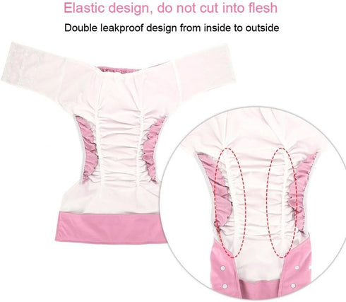 Reusable Adult Diaper, Washable Pocket Nappy Cover, Adjustable Breathable Cloth Diaper