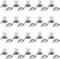Fielect 20Pairs 18650 Battery Positive Negative Conversion Spring Plate, 16.5mmx16mm Nickeling Plate