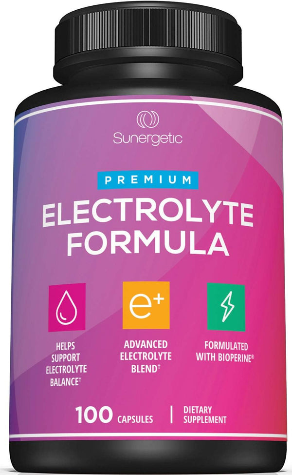 Premium Electrolyte Capsules – 100 Capsules for Keto, Low Carb, Rehydration & Recovery – Electrolyte Replacement Tablets