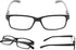 LUR READING GLASSES 5 Pack, Comfort Plastic Readers with Spring Hinge
