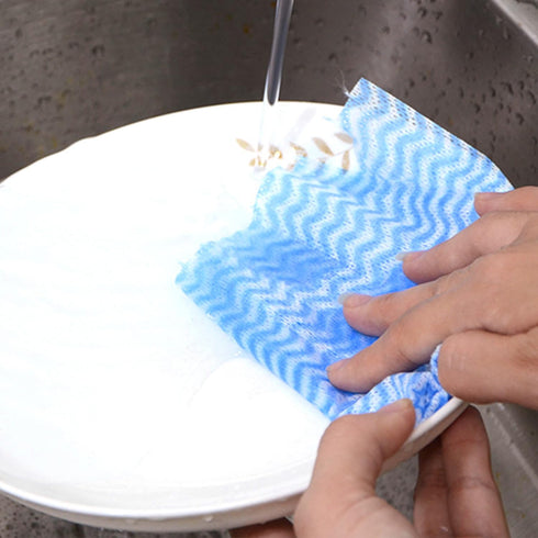 KLEENDOL 150 Sheet Disposable Cleaning Cloths, Reusable Household Paper Towels, 3 Rolls