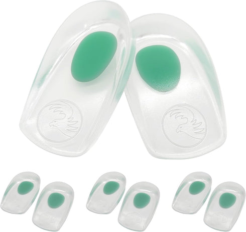 Kids Heel Cups - 3 Pairs Gel Heel Cushions for Heel Pain Relief (Ages 2-5)