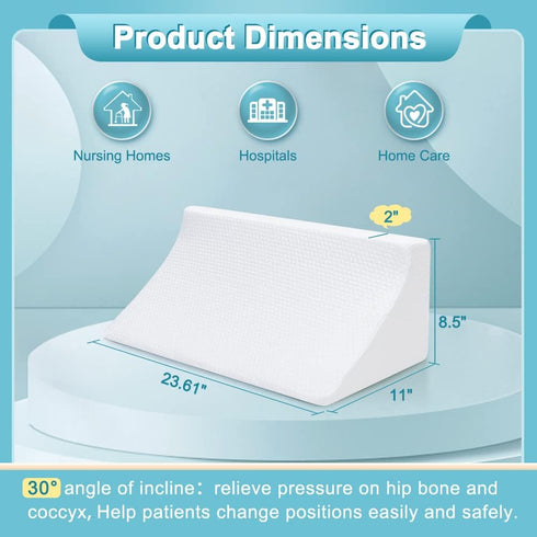Medical Wedge for Bed Positioning Triangle Pillow for Back Support Bedsore Pressure Relief Wedges Side Sleeper Body