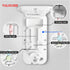 YULIKIKER 1/4 3 1 Pill Cutter with Centering Device Safety Blades for Small and Large Tablets, in Version Works