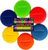 Jetz-Scrubz Fashion Rainbow Classic Round Kitchen Scrubber Sponges, Set of 6