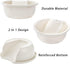 SOUJOY 2 Pack Washboard Basin: Plastic Non-Slip Washtub with Integrated Washboard for Hand Washing Clothes.